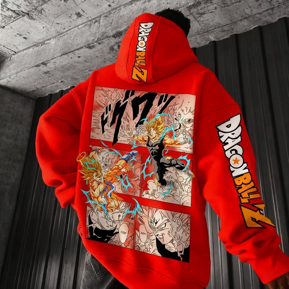 Streetwear Brand - Фирменная толстовка с принтом Dragon Ball
