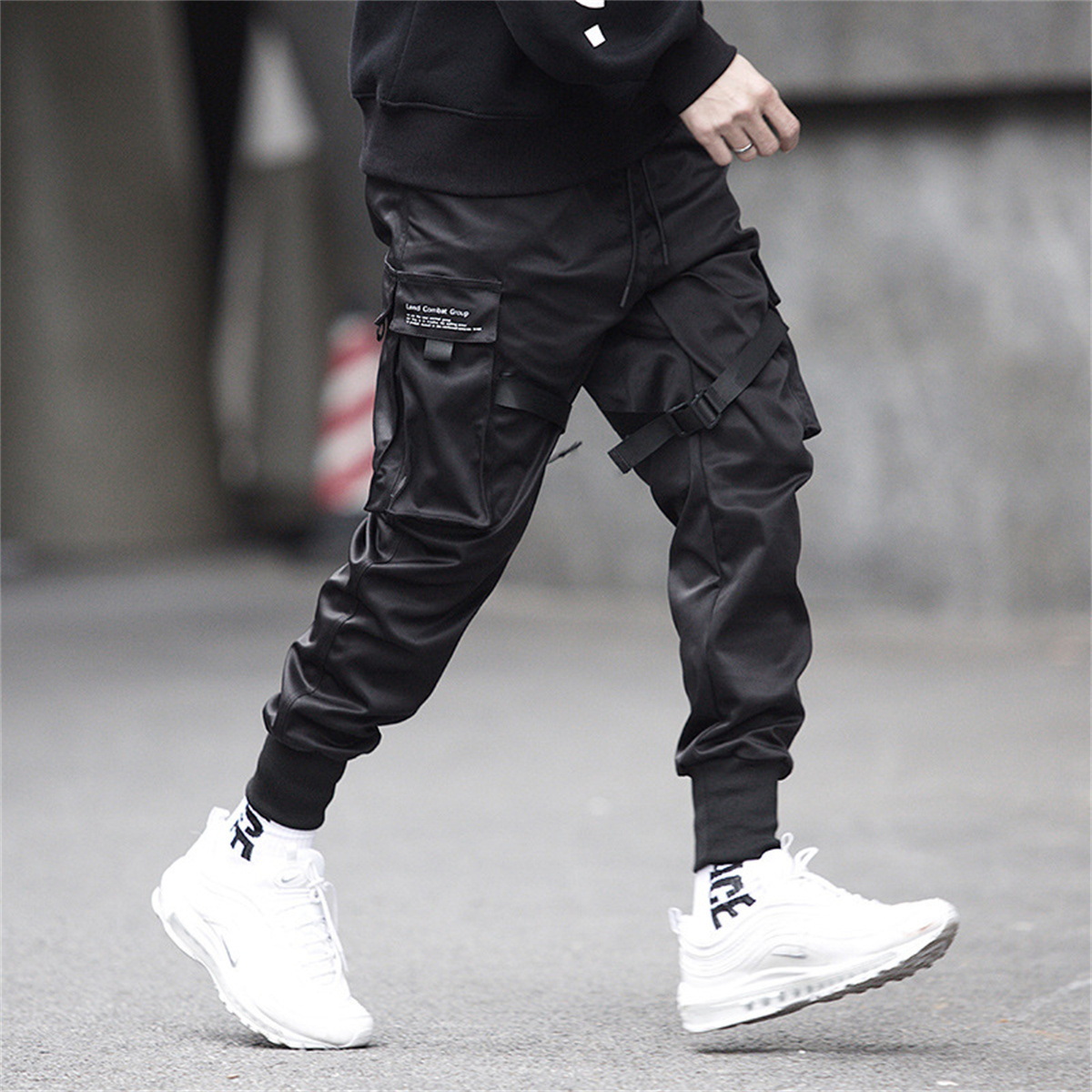 Черные брюки-карго в стиле хип – обзор и цена Streetwear Brand