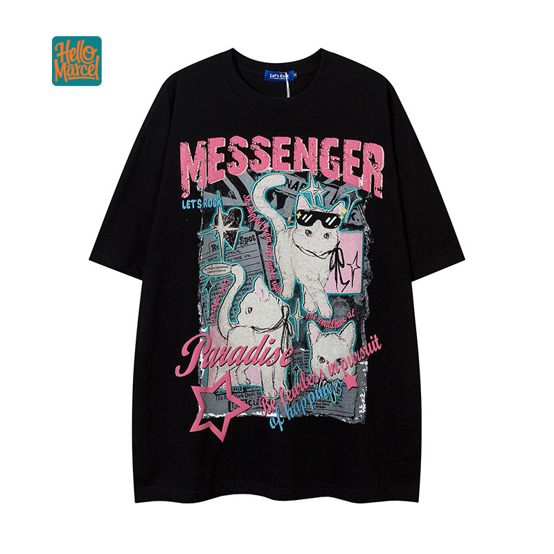 HELLOMARCEL Футболка для девоч – обзор и цена Streetwear Brand Cat